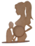Porta Retrato Gravida Para Ultrassom Com Base Mdf 3mm