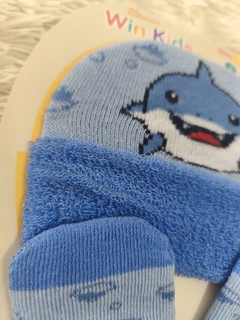 Kit Meia + Touca + Luva 0166 Tubarão na internet