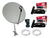 Kit Nova Parabólica Banda Ku 60cm Duplo Bedinsat Bs9900s