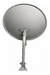 5 Antena Digital Chapa Parabolica 60cm Ku + 5 Lnbf Simples na internet