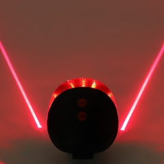 Imagem do Para sua segurança luzes traseiras led laser aviso de segurança luzes da bicic