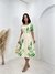 Vestido Laila bege/verde