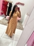 Vestido Aline marrom