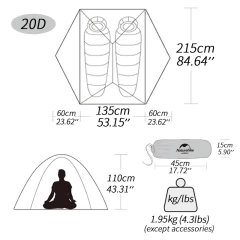 Imagem do Barraca Naturehike Star River 2P 20D Ultralight