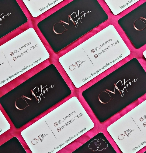 Cartão de Visita com Verniz Localizado