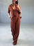 BLUSA BETANIA MARROM ANNA TORQUATO - loja online