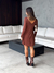 VESTIDO DANIELE MARROM ANNA TORQUATO - Hira Store