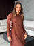 VESTIDO DANIELE MARROM ANNA TORQUATO - comprar online