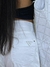 SHORTS X MOM COS ALTO BRANCO COM STRASS na internet