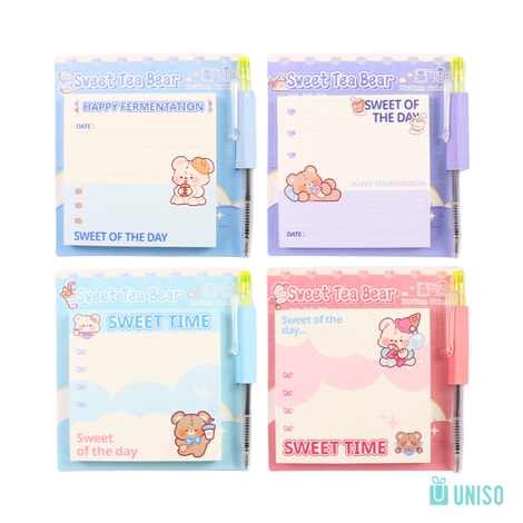 Bloco Adesivo Bear 60Fls – Uniso