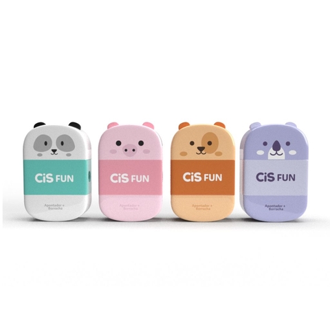 Apontador + Borracha Fun Cis
