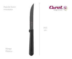 Cuchillo Carol Mango Plastico x12 unidades. - comprar online