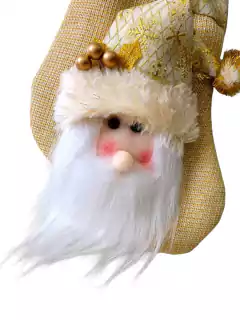 Colgante Bota Papa Noel 22cm Dorado en internet