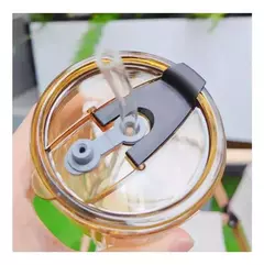 Vaso Con Sorbete Vidrio Resistente Para Llevar en internet