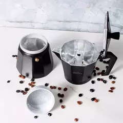 Cafetera Tipo Italiana Hudson Negra Aluminio 9 Pocillos - comprar online
