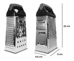 Rallador Acero Inoxidable 4 Caras Mango Plastico Hudson - comprar online