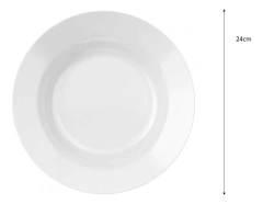 Plato Hondo Menu opalina Nadir x12uni - comprar online