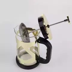 Imagen de Cafetera Embolo De Vidrio Forma Triangulos