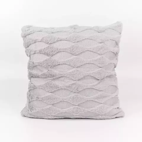 Funda De Almohadon Rombos Pelo Corto