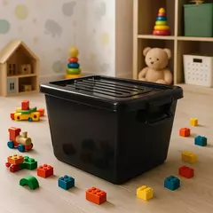 Baul Cajon Organizador Con Ruedas y Tapa.