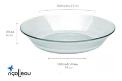 Plato Hondo Rigolleau Aquamarine Flint x12uni - comprar online