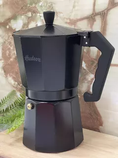 Cafetera Tipo Italiana Hudson Negra Aluminio 9 Pocillos - comprar online