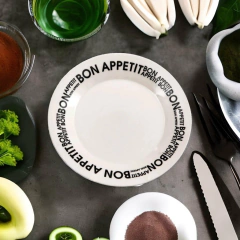 Plato Postre Ceramica 19cm Bon Apettit Oxford X12UNI