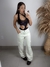 CALÇA JEANS CARGO WIDE LEG FEMININO OFF-WHITE na internet