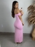VESTIDO LONGO DECOTE CORAÇÃO E FENDA - comprar online