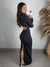 VESTIDO LONGO MANGA LONGA SENSUAL RECORTES na internet