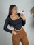 CROPPED MANGA LONGA CORSET - comprar online