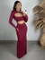 VESTIDO LONGO MANGA LONGA SENSUAL RECORTES na internet
