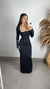 VESTIDO LONGO MANGA LONGA DECOTE QUADRADO - comprar online