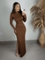 VESTIDO LONGO MANGA LONGA DECOTE COSTAS na internet
