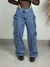 CALÇA JEANS CARGO WIDE LEG FEMININO - comprar online