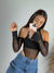 BODY CAVADO TULE COM TAPA FEMININO - Parada do Cropped