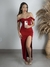 VESTIDO LONGO DECOTE CORAÇÃO E FENDA - comprar online