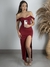 VESTIDO LONGO DECOTE CORAÇÃO E FENDA - comprar online