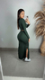 Conjunto Saia Longa Com Cropped Decote Quadrado