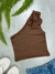 Cropped Nula Manga Com Flor - comprar online