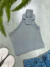 Cropped Nula Manga Com Flor - comprar online