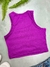Cropped regata costura invertida - loja online