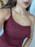 Vestido Longo Drapeado Colado Alça Única Com Fenda - comprar online