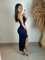 Vestido Longo Drapeado Colado Alça Única Com Fenda - Parada do Cropped