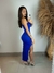 Vestido Longo Drapeado Colado Alça Única Com Fenda
