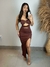 Vestido Longo Mid Sensual Com Acessórios e Fenda Lateral - loja online
