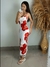 Vestido Longo Fenda X nas Costas na internet