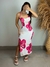 Vestido Longo Fenda X nas Costas na internet