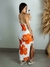 Vestido Longo Fenda X nas Costas - loja online