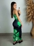 Imagem do Vestido Longo Tubinho Preto Floral com Decote Tomara que Caia
